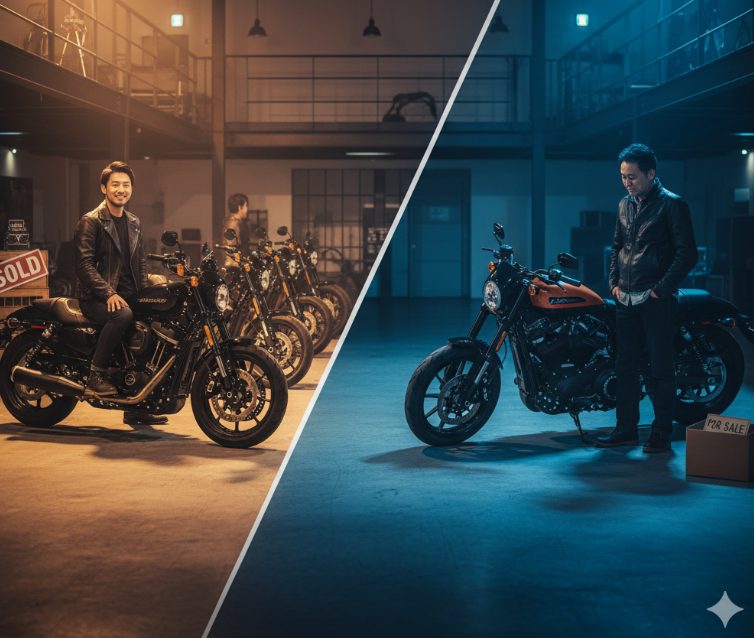 スポーツスターSの売れ行きとの差